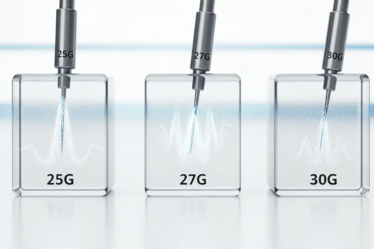 تاثیراندازه کانولا بر رئولوژی